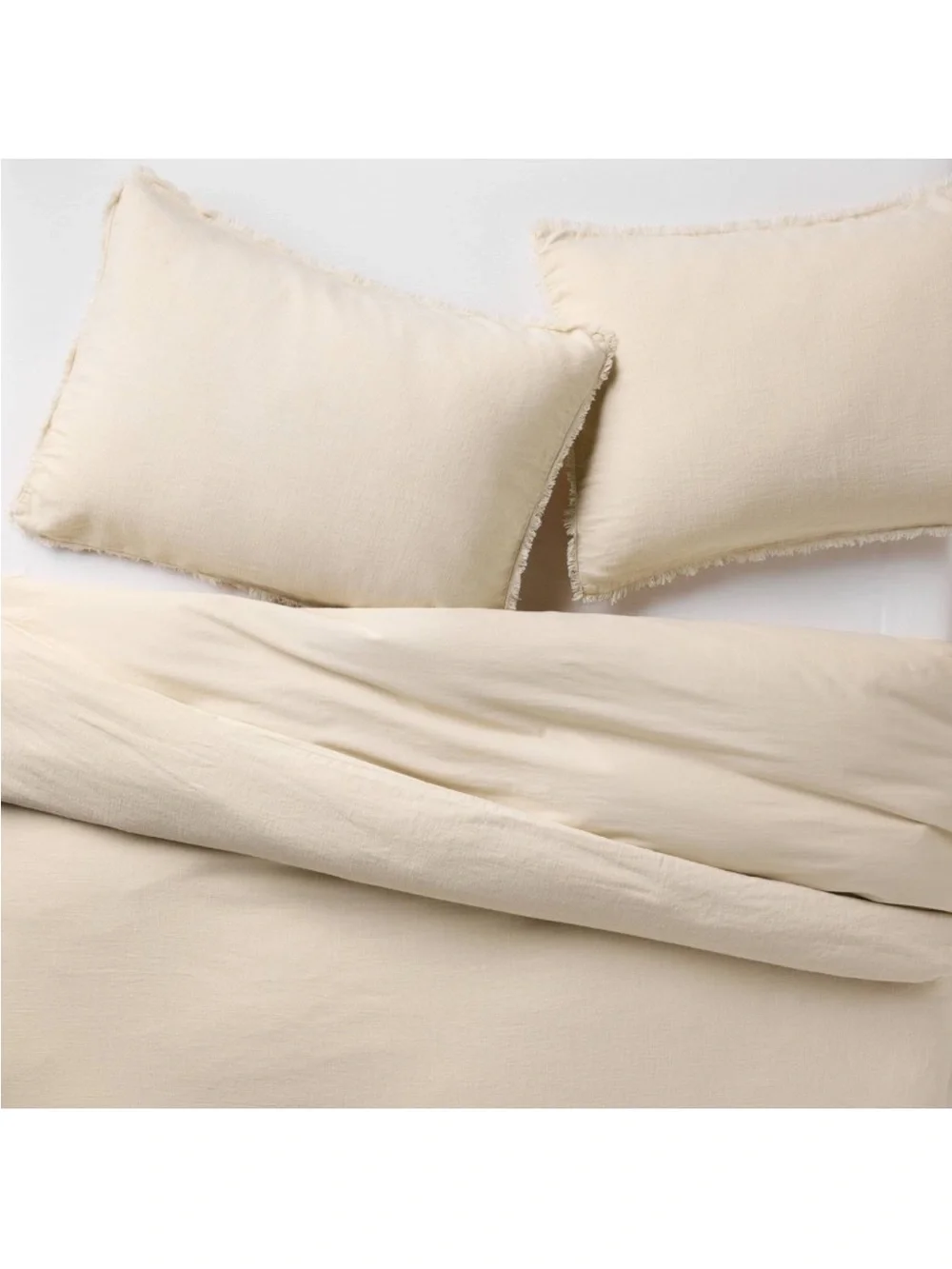 Casaluna Linen Blend Duvet Cover & Sham Set - Natural Cream